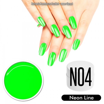 Barevný UV gel Neon Line 5ml N04 - Zelená